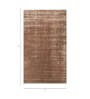 Beige Abstract Viscose 6 ft X 9 ft Hand Tufted Rectangle Carpet
