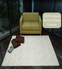 Beige Abstract Wool Hand Tufted Carpet
