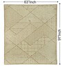 Beige Abstract Wool Hand Tufted Carpet