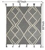 Beige Abstract Wool Hand Tufted Carpet