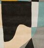 Beige Abstract Wool 5 ft x 7 ft Hand tufted Carpet