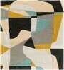 Beige Abstract Wool 5 ft x 7 ft Hand tufted Carpet