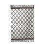 Beige Geometric Wool 5ft x 8 ft Hand Knotted Carpet
