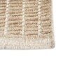 Beige Abstract Wool 6 ft X 9 ft Hand Woven Carpet