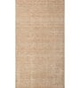 Beige Abstract Wool 6 ft X 9 ft Hand Woven Carpet