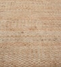 Beige Abstract Wool 6 ft X 9 ft Hand Woven Carpet