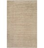 Beige Abstract Wool 6 ft X 9 ft Hand Woven Carpet