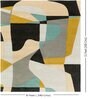 Beige Abstract Wool 8 ft x 10 ft Hand tufted Carpet