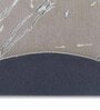 Beige Abstract Wool and Cotton 3 ft x 3 ft Hand tufted Round Carpet