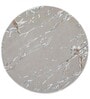 Beige Abstract Wool and Cotton 3 ft x 3 ft Hand tufted Round Carpet