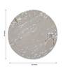 Beige Abstract Wool and Cotton 3 ft x 3 ft Hand tufted Round Carpet