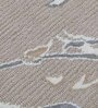 Beige Abstract Wool and Cotton 3 ft x 3 ft Hand tufted Round Carpet