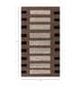 Beige Abstract Wool and Viscose 4 ft X 6 ft Hand Tufted Rectangle Carpet