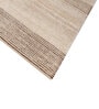 Beige Abstract Wool and Viscose 4 ft X 6 ft Hand Tufted Carpet