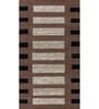 Beige Abstract Wool and Viscose 4 ft X 6 ft Hand Tufted Rectangle Carpet