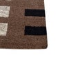 Beige Abstract Wool and Viscose 4 ft X 6 ft Hand Tufted Rectangle Carpet
