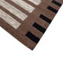 Beige Abstract Wool and Viscose 4 ft X 6 ft Hand Tufted Rectangle Carpet