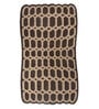Beige Abstract Wool and Viscose 6 ft X 9 ft Hand Tufted Irregular Carpet