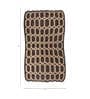 Beige Abstract Wool and Viscose 6 ft X 9 ft Hand Tufted Irregular Carpet