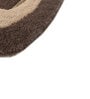 Beige Abstract Wool and Viscose 6 ft X 9 ft Hand Tufted Irregular Carpet