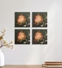 Beige Ambrosia Flower Wall Art Set of 4