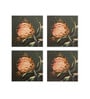 Beige Ambrosia Flower Wall Art Set of 4