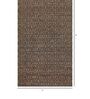 Beige and Black  Magadan Geometric jute 5ft x 8ft Hand Woven Carpet