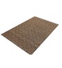 Beige and Black  Magadan Geometric jute 5ft x 8ft Hand Woven Carpet