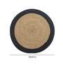 Multicolor Geometric Jute 3 ft x 3 ft Hand Woven Round Carpet