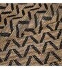 Beige and Black Oryol Geometric Jute 5ft x 8ft Hand Woven Carpet