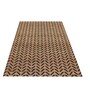 Beige and Black Oryol Geometric Jute 5ft x 8ft Hand Woven Carpet