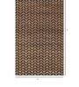 Beige and Black Oryol Geometric Jute 5ft x 8ft Hand Woven Carpet