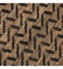 Beige and Black Oryol Geometric Jute 5ft x 8ft Hand Woven Carpet