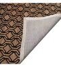 Beige and Black Podolsk Geometric Jute 5ft x 8ft Hand Woven Carpet
