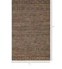 Beige and Black Saransk Geometric Jute 5ft x 8ft Hand Woven Carpet