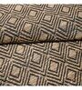 Beige and Black Surgut Geometric Jute 5ft x 8ft Hand Woven Carpet