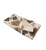 Beige and Brown Abstract 210 TC Cotton Queen Sized 1 Double Bedsheet 2 Pillow Covers