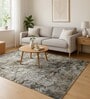 Beige and Brown Persian 3x5 Feet Machine Made Carpet