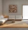 Beige Striped Jute 8 ft X 10 ft Hand Woven Carpet