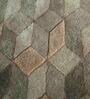 Beige and Brown Wool Blend Geometric 4 ft x 6 ft Hand tufted Carpet