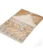Beige and Brown Wool  2 Ft X 3 Ft Hand Knotted Dhurrie