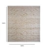 Beige And Brown Wool Geometrical 9 ft x 12 ft Hand Knotted Carpet