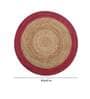 Multicolor Geometric Jute 3 ft x 3 ft Hand Tufted Round Carpet