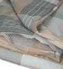 Beige and Grey 100% COTTON Solid 105 GSM Double Bed Comforter