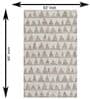 Beige And Ivory Geometric Wool And Cotton 8 X 5 Feet Hand Tufted Carpet
