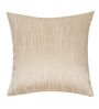 Beige and Light Beige Polyester Jacquard 16x16 inches Cushion Cover Set of 5