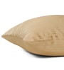 Beige and Light Beige Polyester Jacquard 16x16 inches Cushion Cover Set of 5