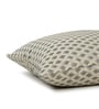 Beige and Off White Polyester Jacquard 16x16 inches Cushion Cover Set of 2