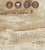 Beige and Rust Abstract 3x5 Feet Machine Made Carpet