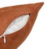 Beige and Rust Polyester Geometric 16x16 inches Cushion Cover Set of 5